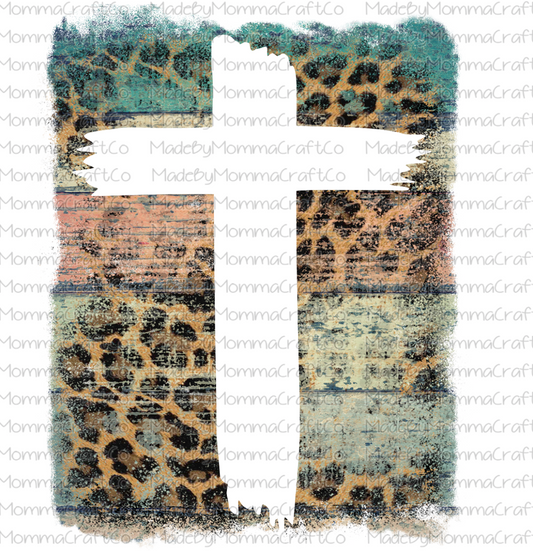 Leopard Western Cross - Cheat Clear Waterslide™ or White Cast Sticker