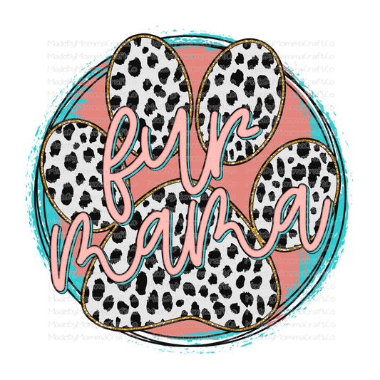 Fur Mama - White Leopard - Cheat Clear Waterslide™ or White Cast Sticker