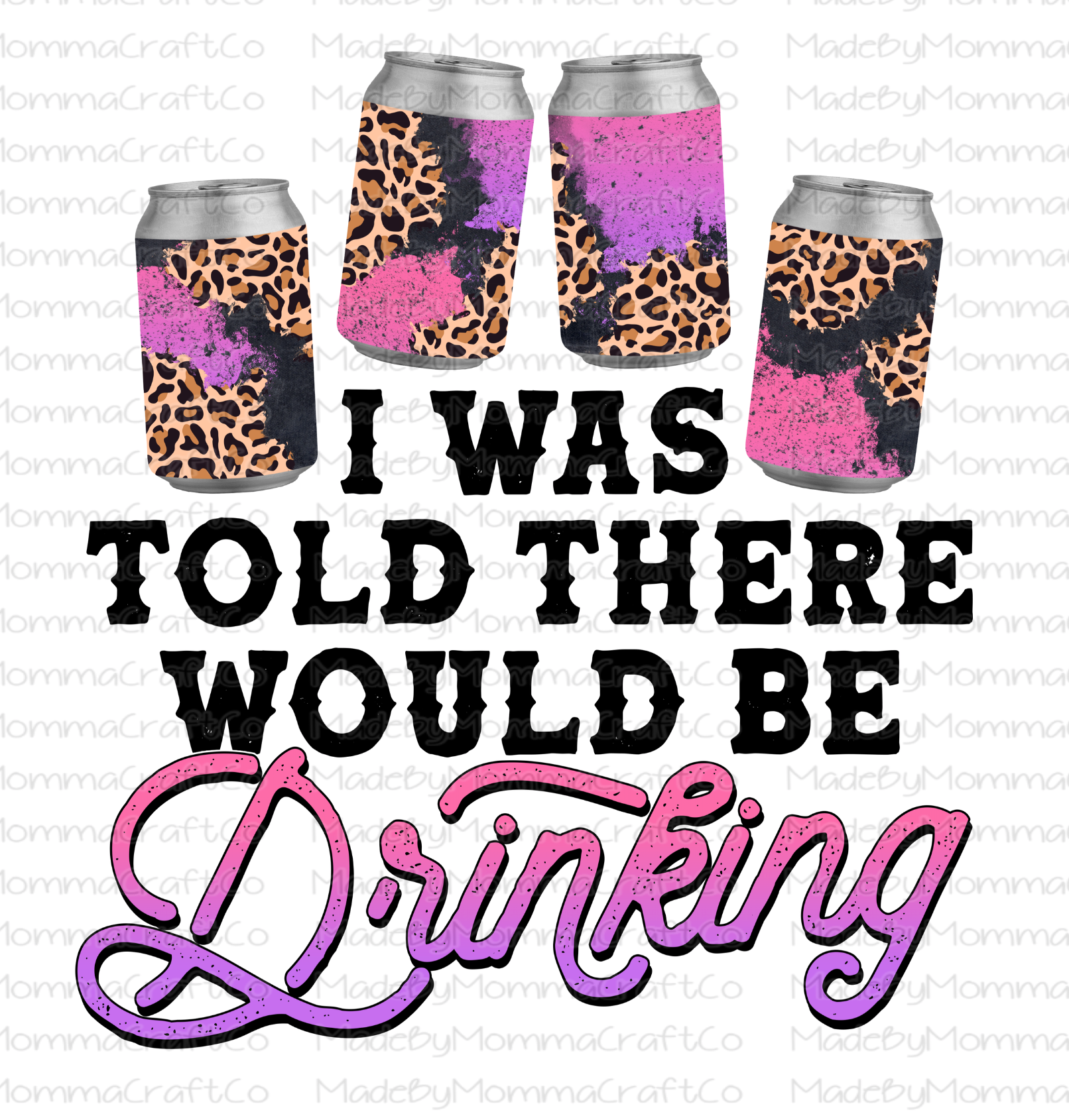 Retro I Was Told There Would Be Drinking - Cheat Clear Waterslide™ or White Cast Sticker