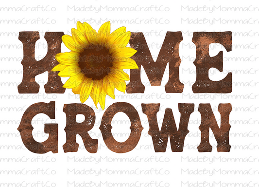 Home Grown Sunflower - Cheat Clear Waterslide™ or White Cast Sticker