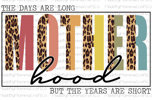 The Days Are Long MotherHood-Cheat Clear Waterslide™ or White Cast Sticker