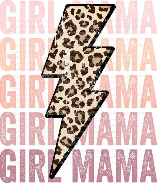 Girl Mama Lightning Stacked - Cheat Clear Waterslide™ or White Cast Sticker