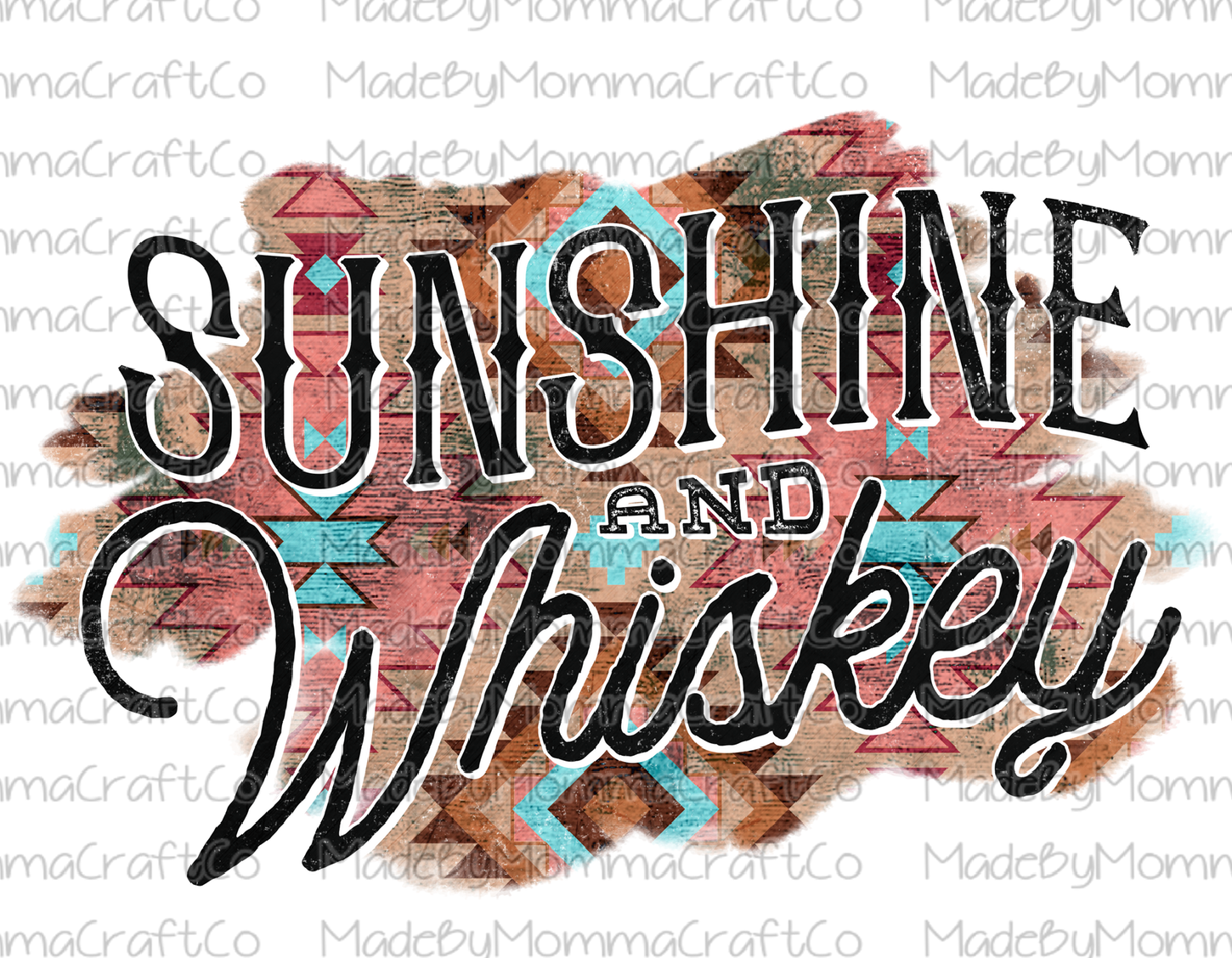 Sunshine And Whiskey Aztec Cheat Clear Waterslide™ or White Cast Sticker