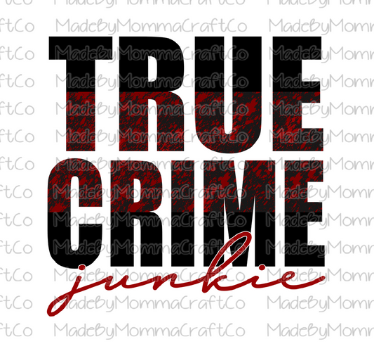 True Crime Junkie Cheat Clear Waterslide™ or White Cast Sticker