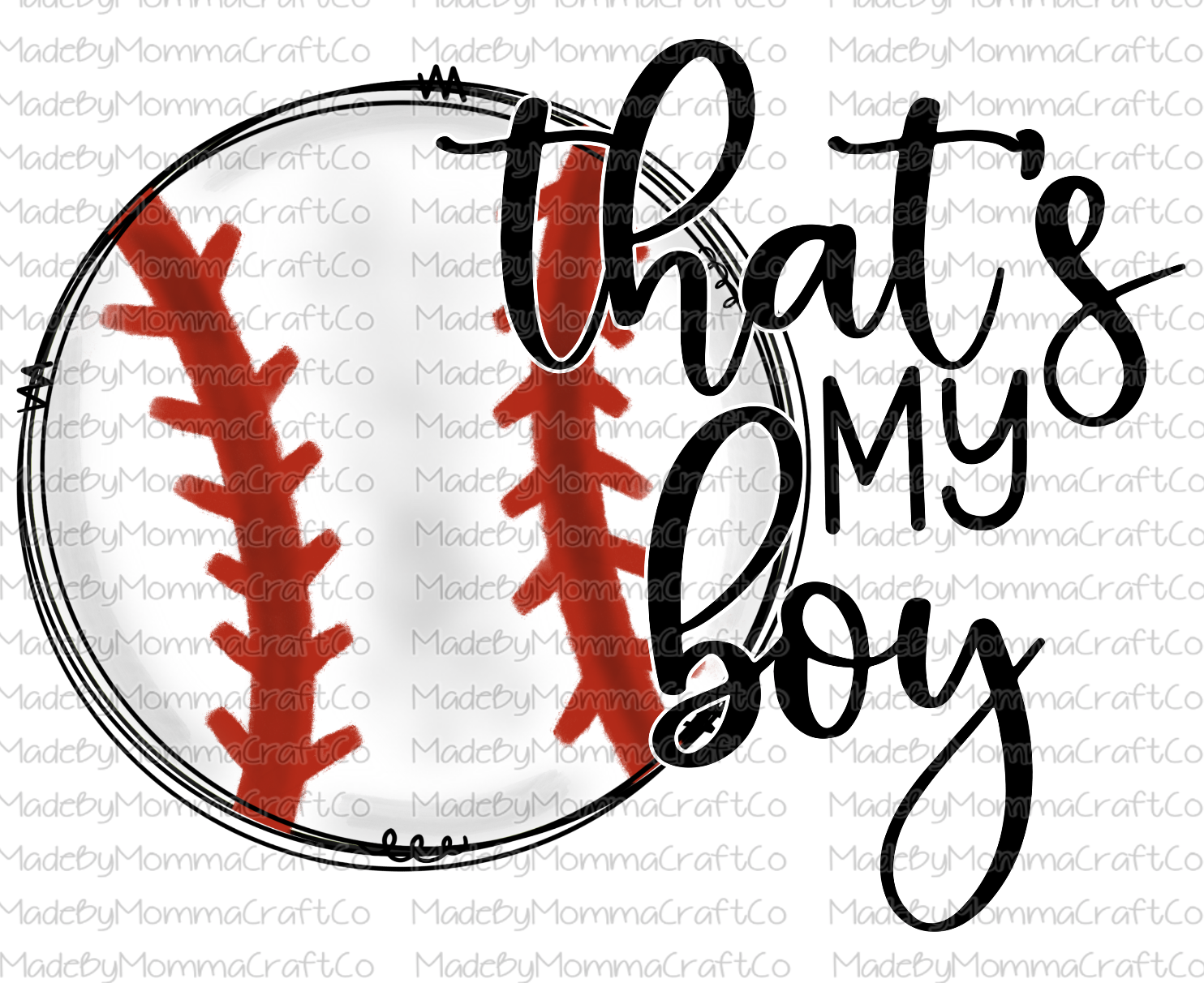 That&#39;s My Boy Baseball -Cheat Clear Waterslide™ or White Cast Sticker