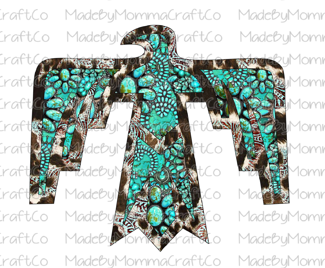 Turquois Free Bird Cheat Clear Waterslide™ or White Cast Sticker