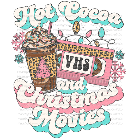 hot cocoa and christmas movies green red -Cheat Clear Waterslide™ or White Cast Sticker