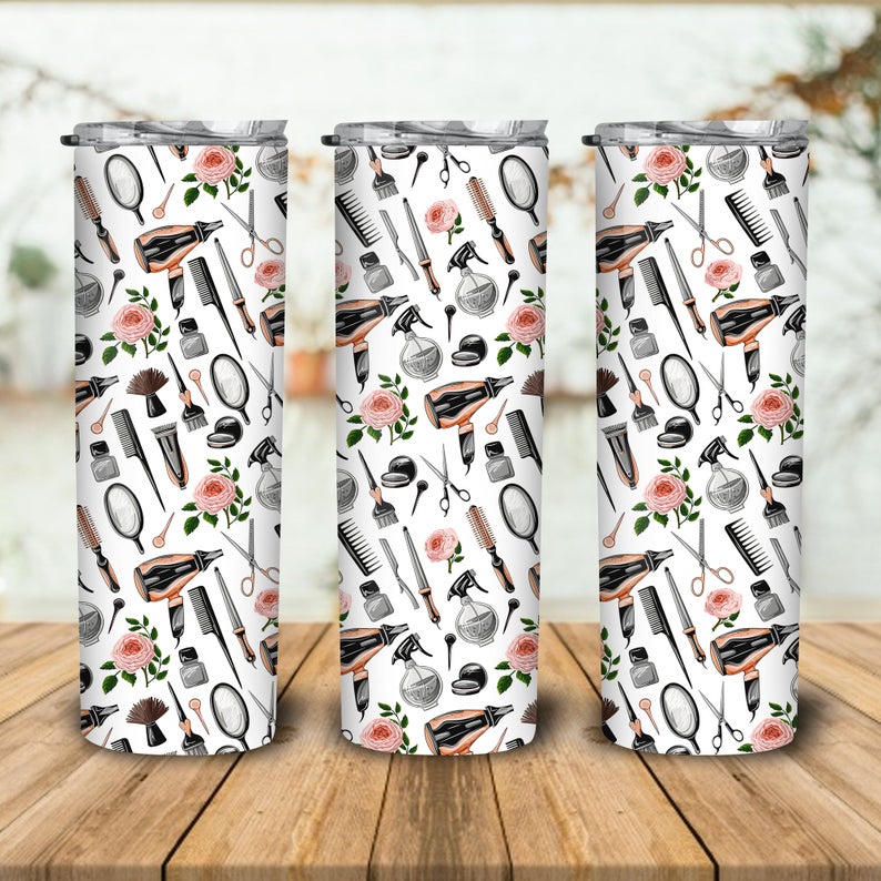 Hair Dresser Sublimation Tumbler Wrap - Or Clear Waterslide Wrap