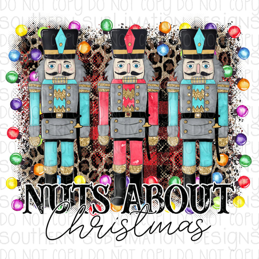 Nuts about Christmas Nutcrackers -Cheat Clear Waterslide™ or White Cast Sticker