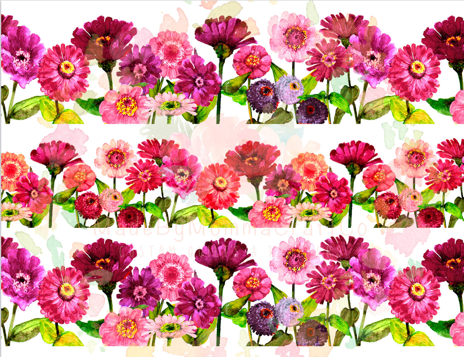Pink and purple floral wrap and flowers waterslide sheet // laser printed tumbler decals / no sealing needed *Waterslide Ready To Use*