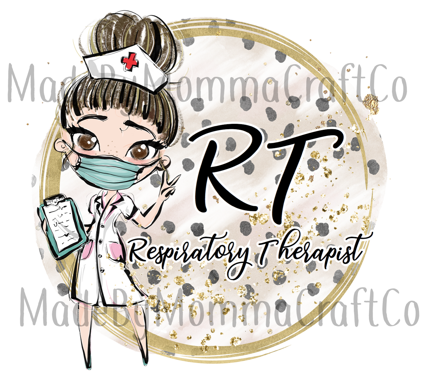 Respiratory Therapist-Cheat Clear Waterslide™ or White Cast Sticker