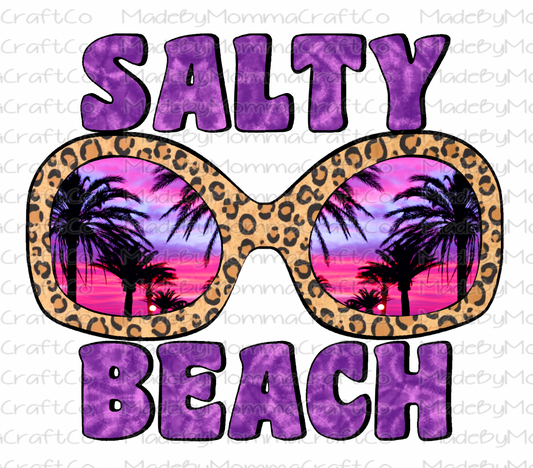 Salty Beach Glasses - Waterslide Decal or Digital Download