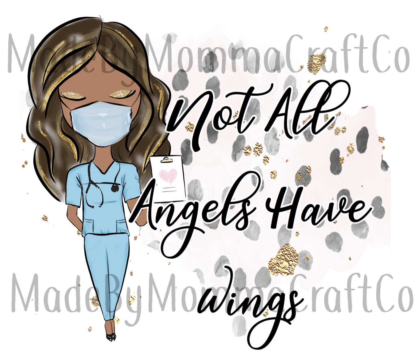 Not All Angels Have Wings- Cheat Clear Waterslide™ or White Cast Sticker