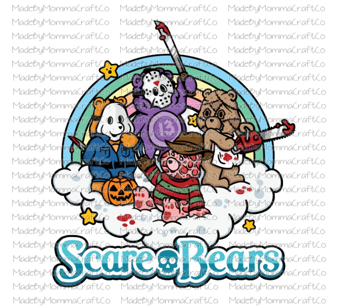 Scare Bears Halloween -Cheat Clear Waterslide™ or White Cast Sticker