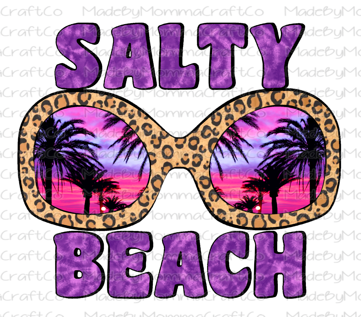Salty Beach Glasses- Cheat Clear Waterslide™ or White Cast Sticker