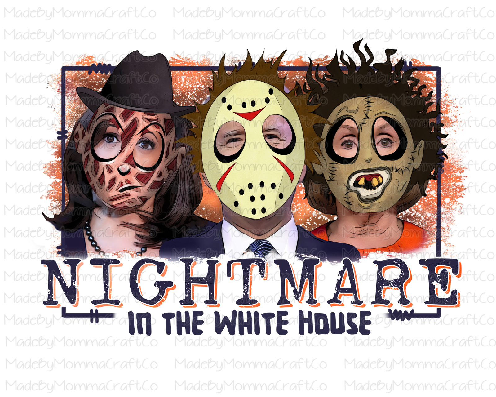 Nightmare in the Whitehouse -Cheat Clear Waterslide™ or White Cast Sticker