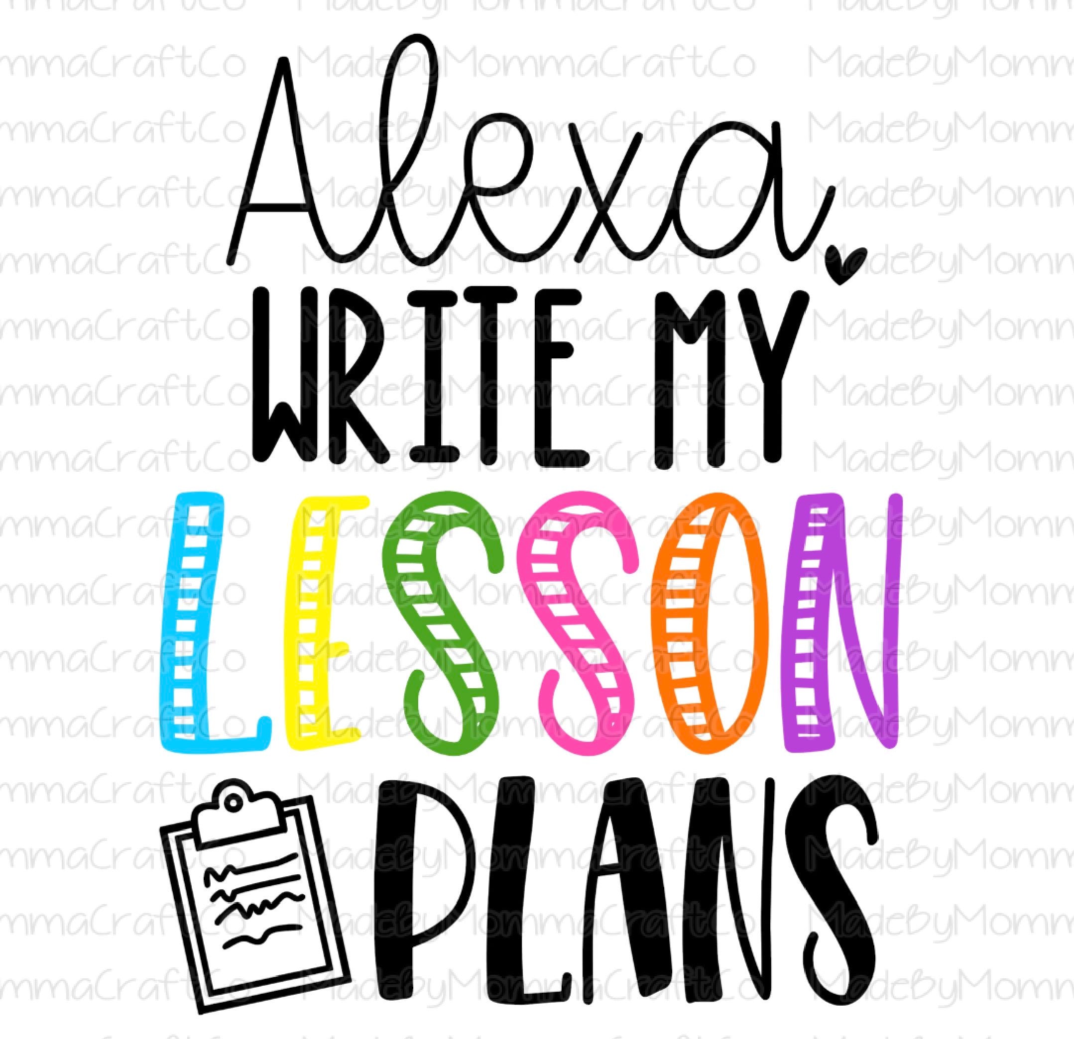 Alexa Lesson Plan - Cheat Clear Waterslide™ or White Cast Sticker