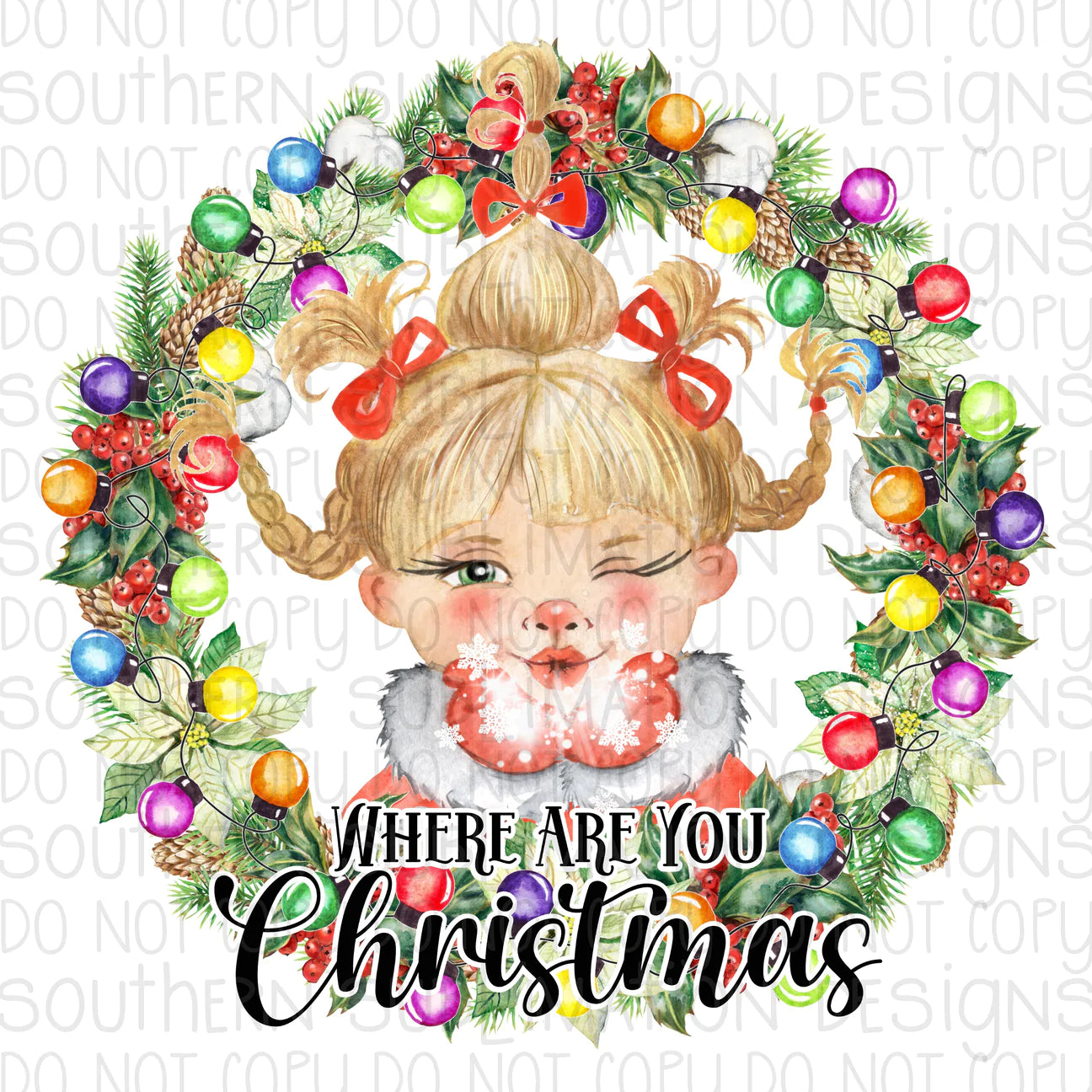 Where are you Christmas -Cheat Clear Waterslide™ or White Cast Sticker