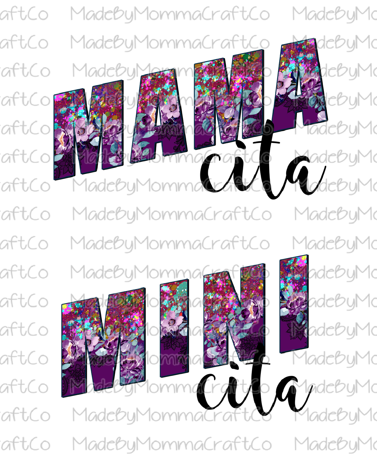 MamaCita Mama Mini Set  - Cheat Clear Waterslide™ or White Cast Sticker