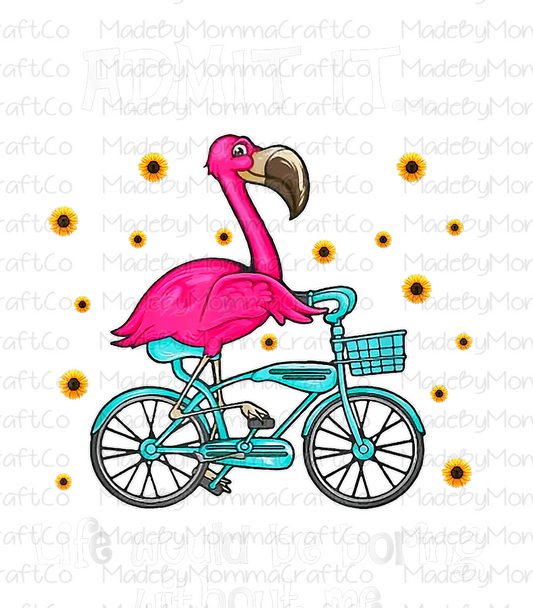 Sunflower - Bike - Flamingo - Cheat Clear Waterslide™ or White Cast Sticker