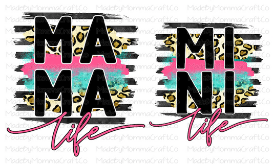 Retro Mama Mini Life Set Leopard - Cheat Clear Waterslide™ or Cheat Clear Sticker Decal