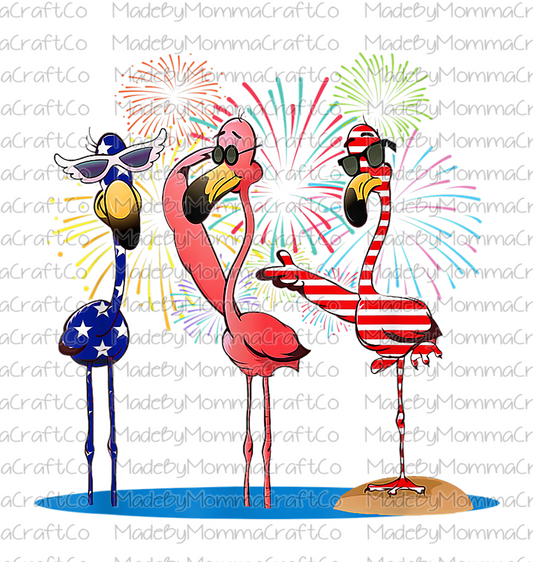 American - Flamingo - Cheat Clear Waterslide™ or White Cast Sticker