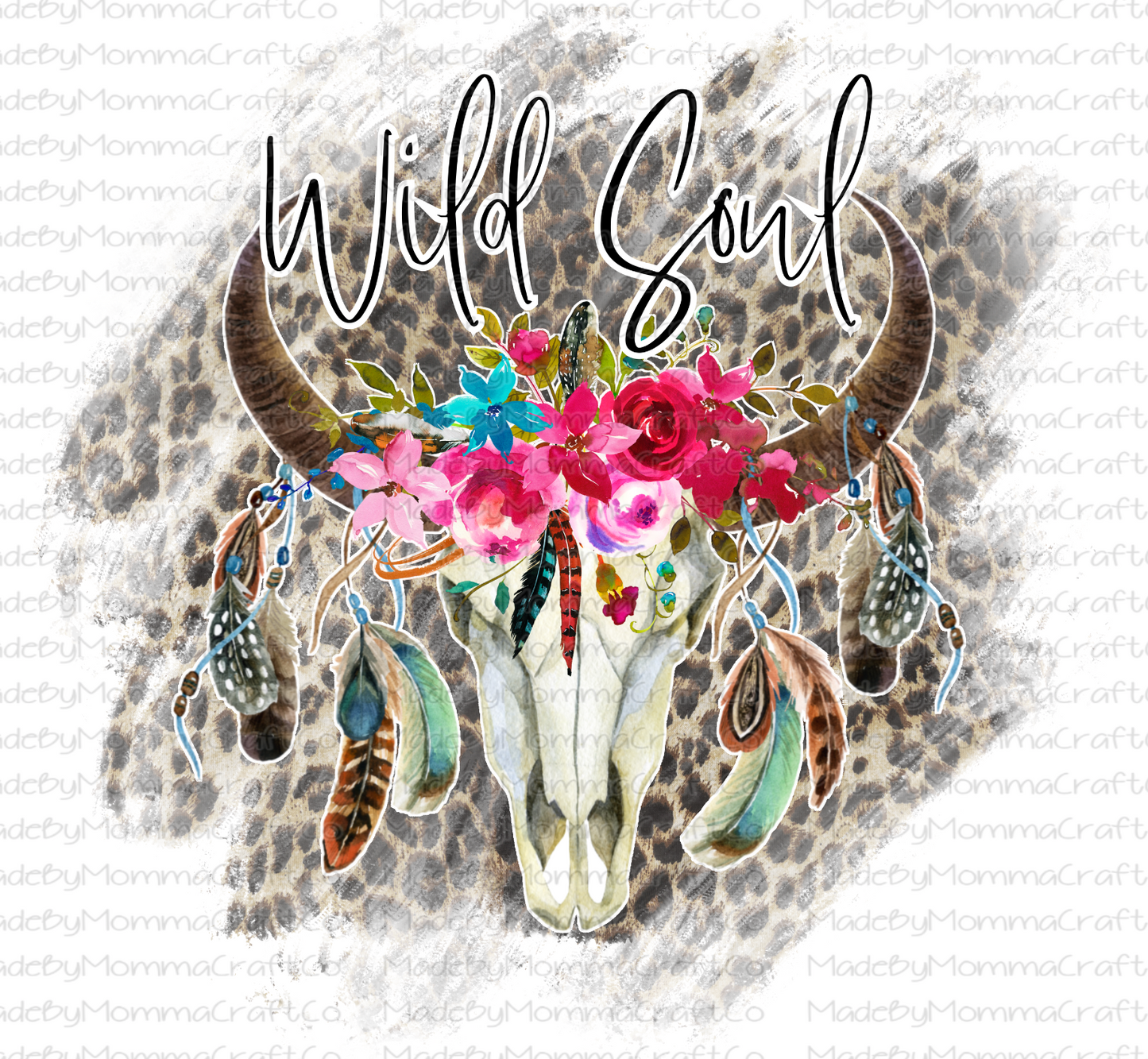 Wild Soul Skull-Cheat Clear Waterslide™ or White Cast Sticker