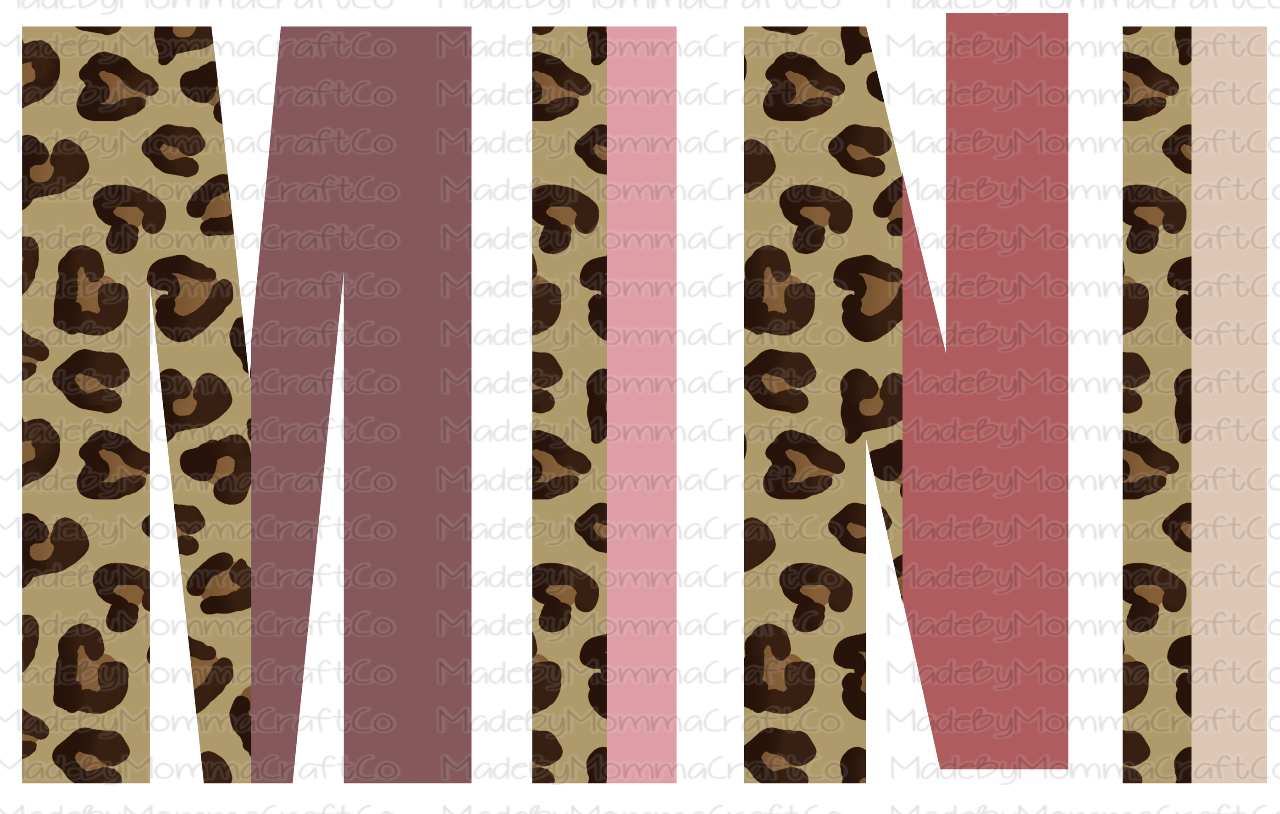 Mama Mini Set Leopard  - Cheat Clear Waterslide™ or White Cast Sticker