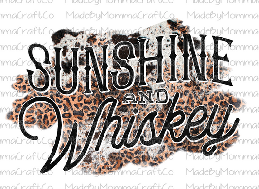 Sunshine And Whiskey Leopard - Cheat Clear Waterslide™ or White Cast Sticker