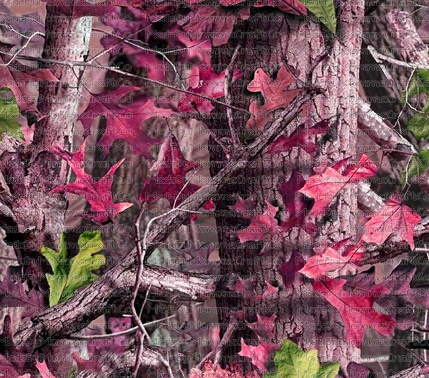 Pink Woods Camo Sublimation Tumbler Wrap - Or Clear Waterslide Wrap