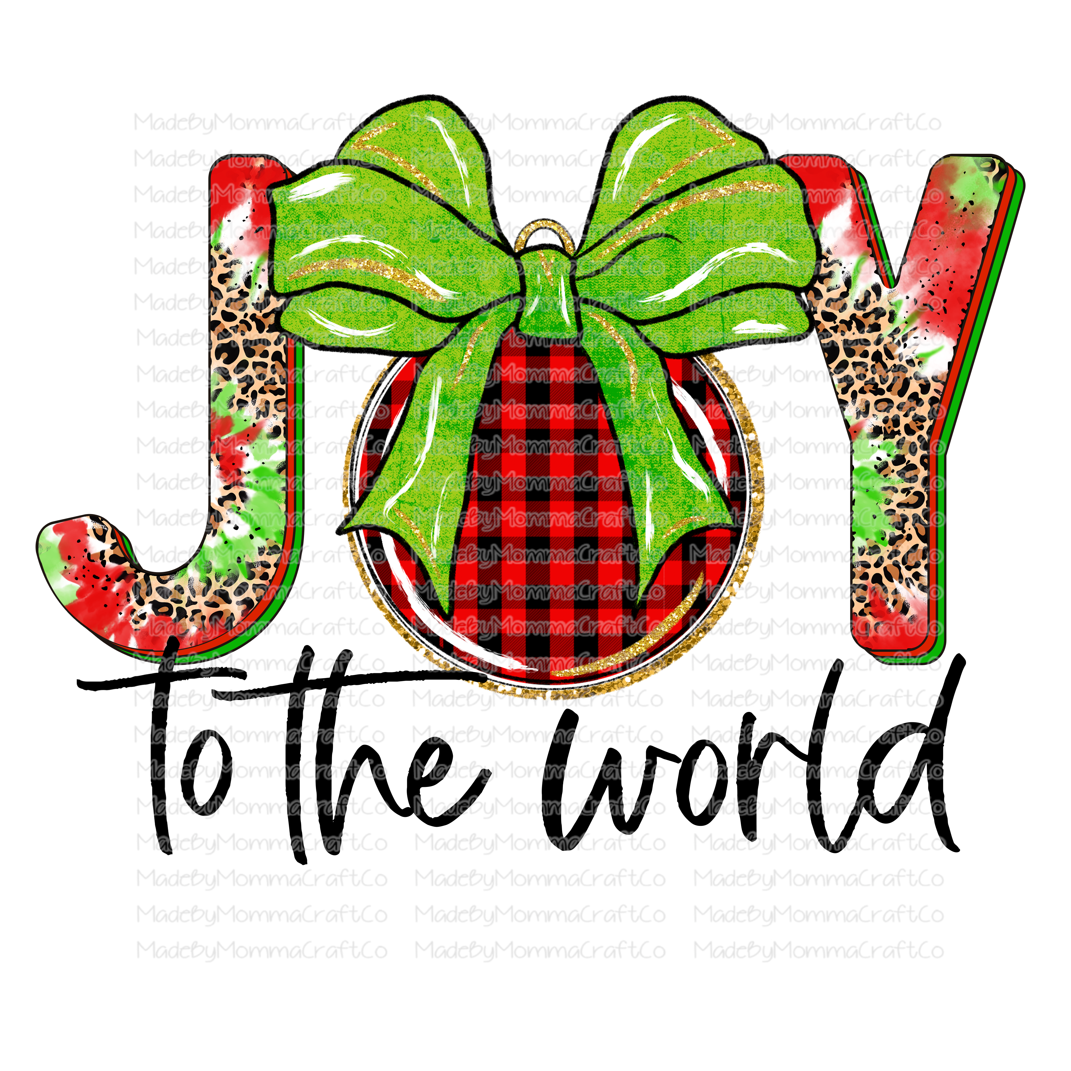 Joy to the World - Christmas - Cheat Clear Waterslide™ or White Cast Sticker