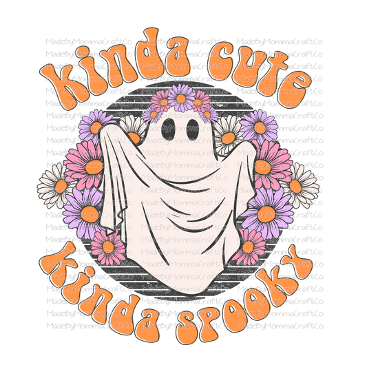 kinda cute kinda spooky ghost -Cheat Clear Waterslide™ or White Cast Sticker