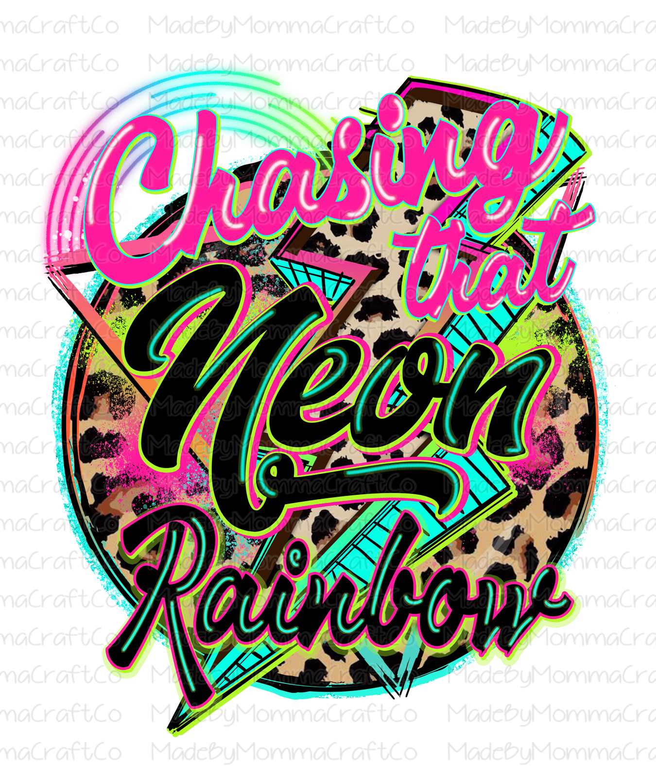 Chasing That Neon Rainbow Retro - Cheat Clear Waterslide™ or White Cast Sticker