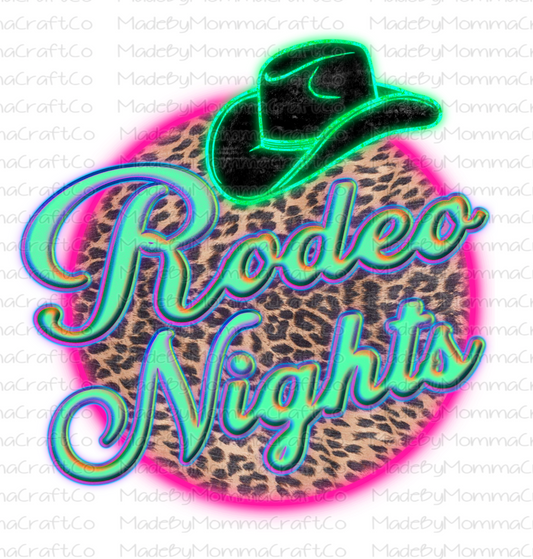 Retro Rodeo Nights Neon Leopard  - Cheat Clear Waterslide™ or White Cast Sticker