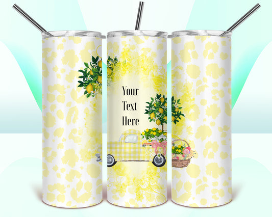 Lemonade Truck Sublimation Tumbler Wrap - Or Clear Waterslide Wrap