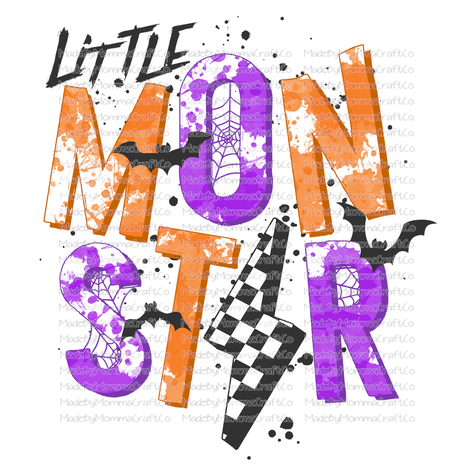 Halloween Monster Mama Mini Set - Cheat Clear Waterslide™ or White Cast Sticker