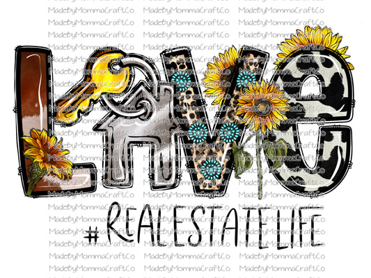 love real estate - Cheat Clear Waterslide™ or White Cast Sticker