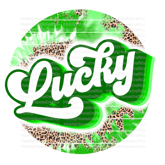 LUCKY circle - Cheat Clear Waterslide™ or White Cast Sticker