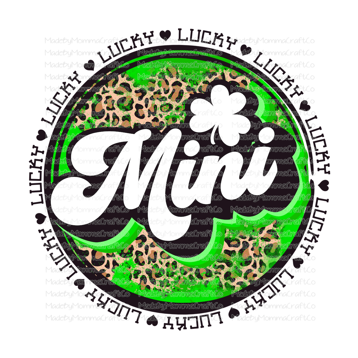Lucky Mama Mini Set St Patricks Day - Cheat Clear Waterslide™ or White Cast Sticker