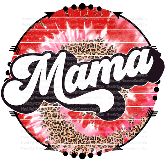 Tie Dye Circle Mama Mini Set - Cheat Clear Waterslide™ or White Cast Sticker