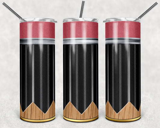 Mens Pencil Stripes Tumbler Wrap - Sublimation Or Clear Waterslide Wrap