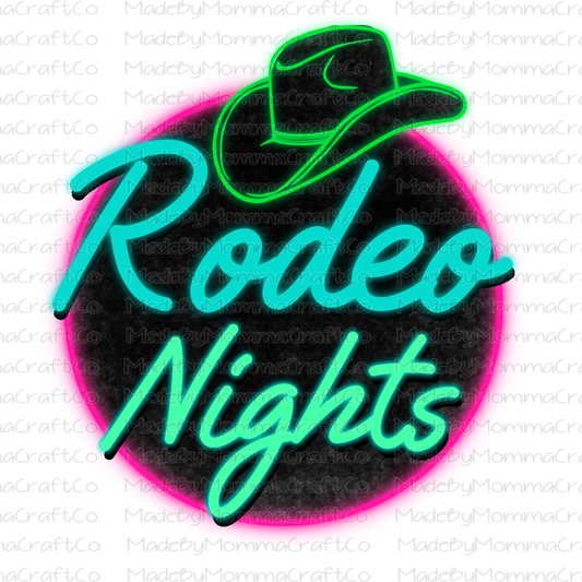 Retro Rodeo Nights Neon Black  - Cheat Clear Waterslide™ or White Cast Sticker