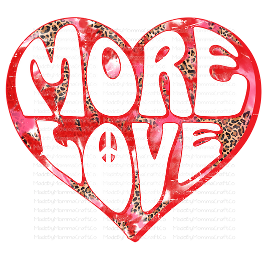 More Love Hippy - Cheat Clear Waterslide™ or White Cast Sticker