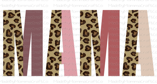 Mama Mini Set Leopard  - Cheat Clear Waterslide™ or White Cast Sticker