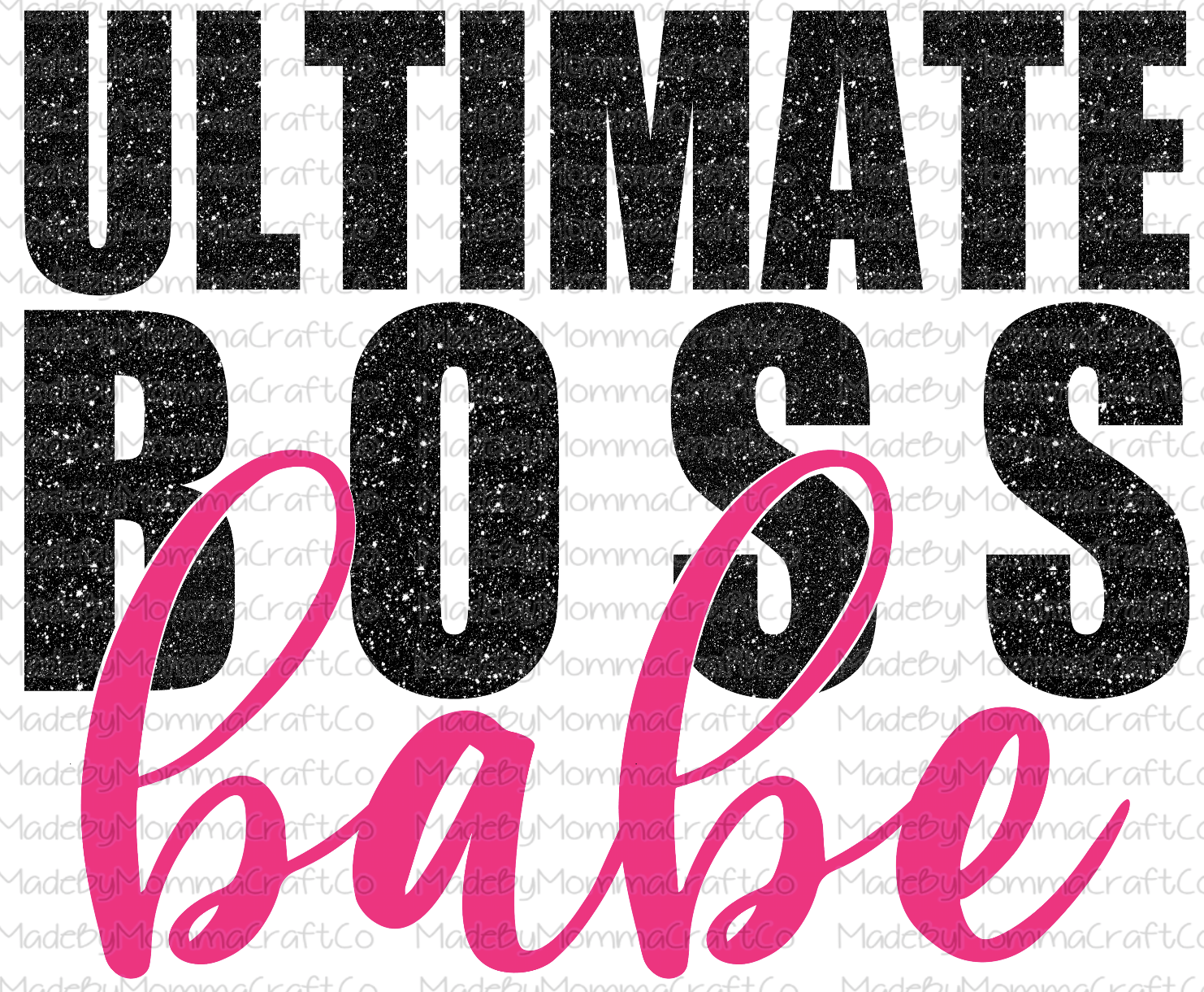 Ultimate Boss Babe -Cheat Clear Waterslide™ or White Cast Sticker