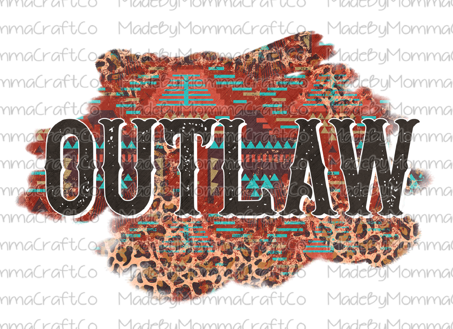 Outlaw Leopard - Cheat Clear Waterslide™ or White Cast Sticker