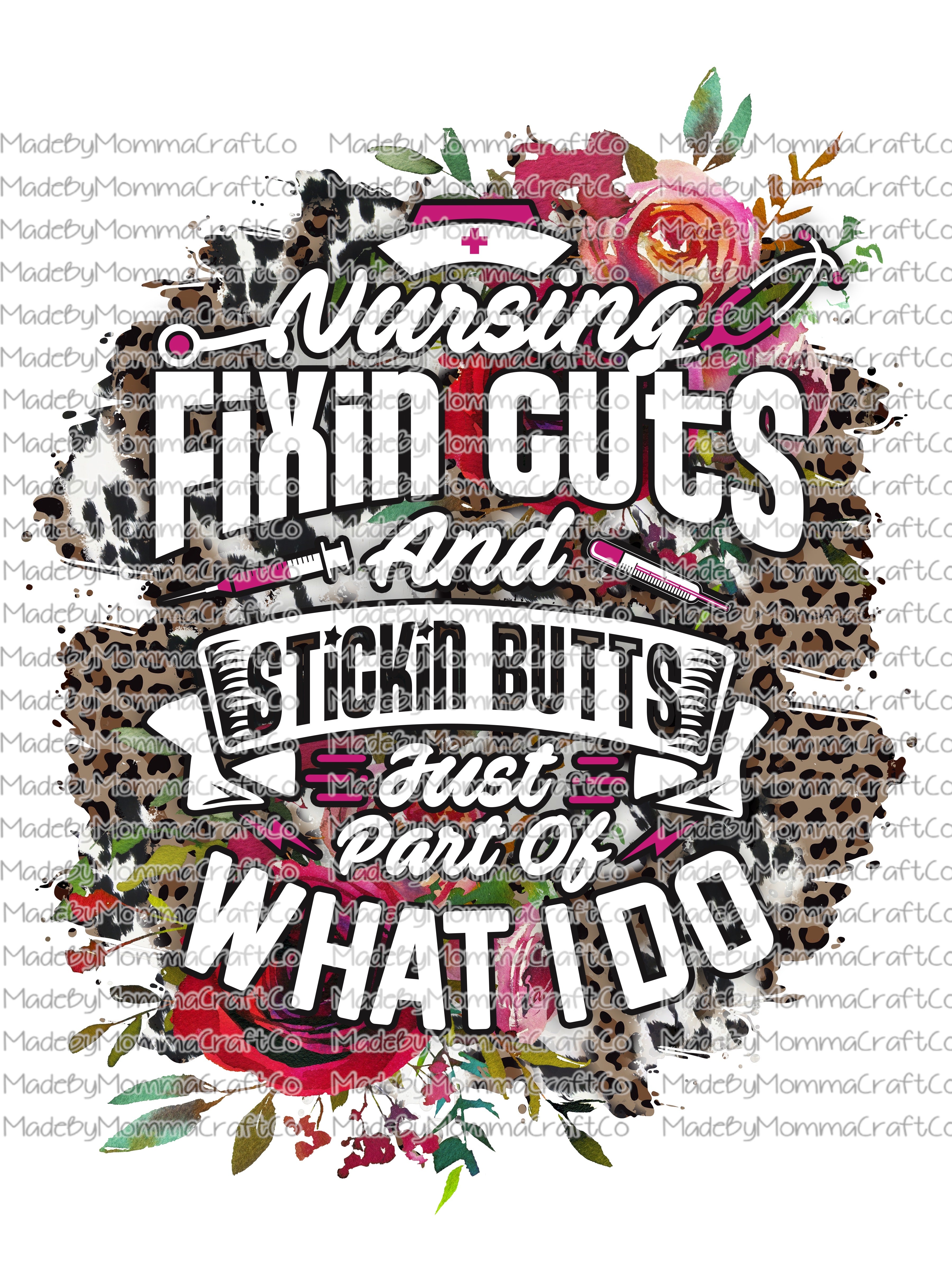 nursing fixing cuts - Cheat Clear Waterslide™ or UV DTF Sticker