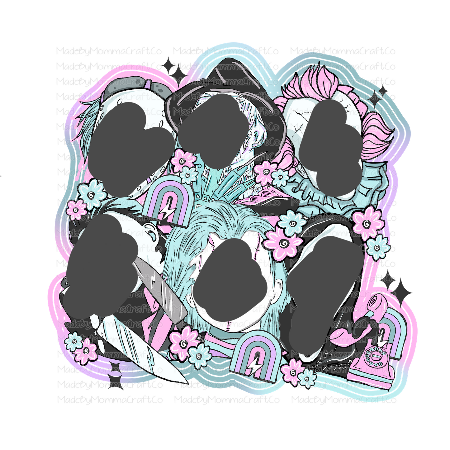 Killer Bunch Pastel Horror - Cheat Clear Waterslide™ or White Cast Sticker
