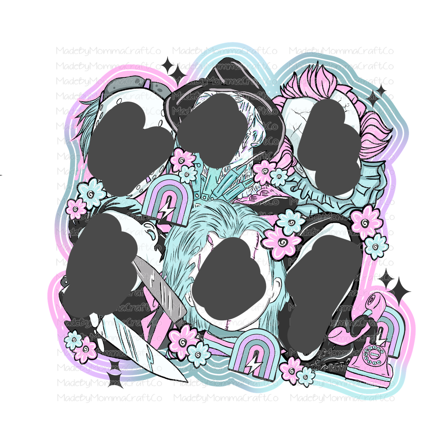 Killer Bunch Pastel Horror - Cheat Clear Waterslide™ or White Cast Sticker