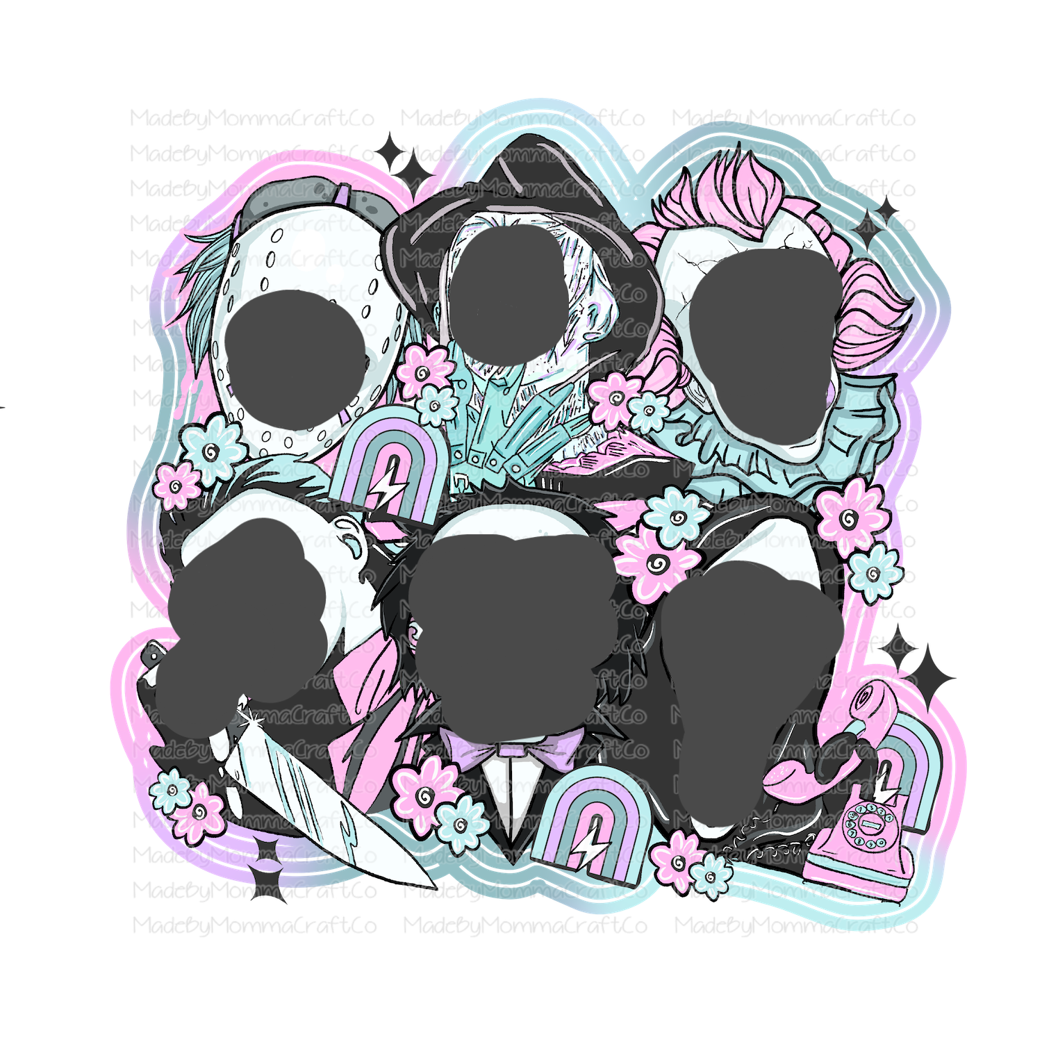 Killer Bunch 2 Pastel Horror - Cheat Clear Waterslide™ or White Cast Sticker